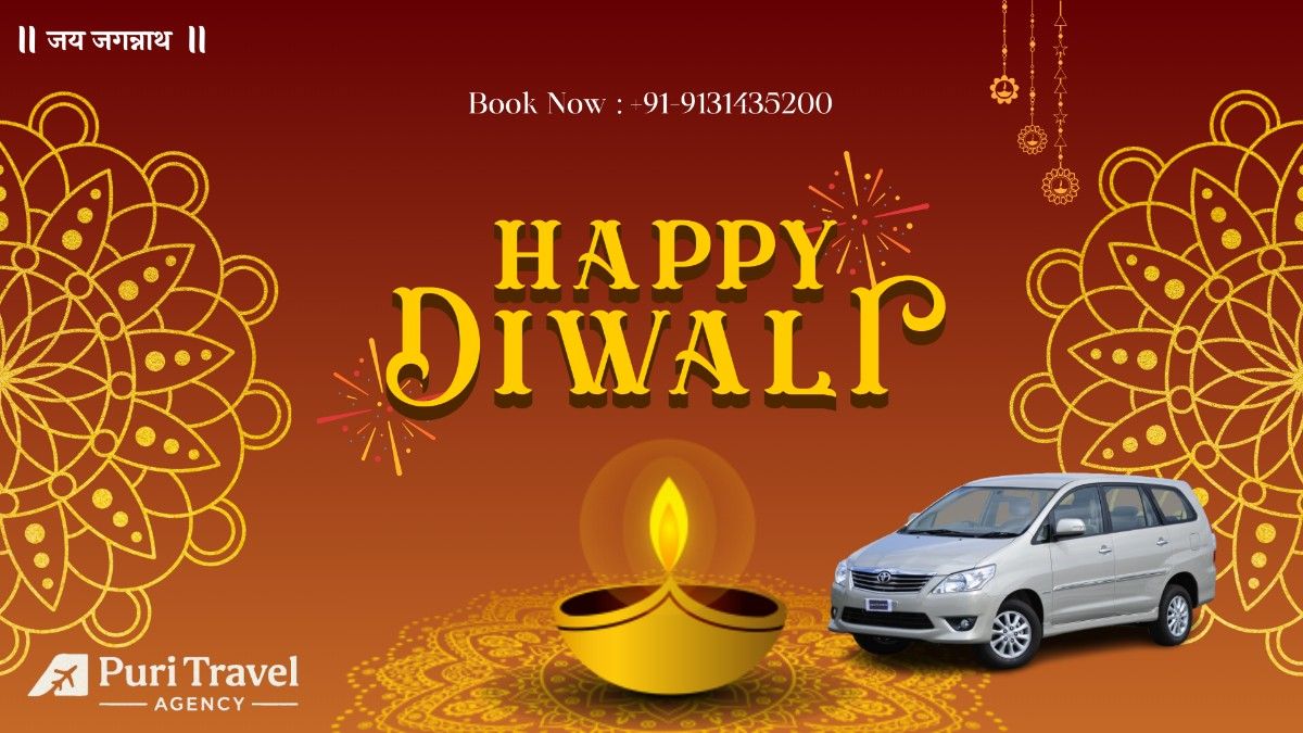 Happy Diwali 2025 from Puri Travel Agency – Celebrate the Festival of Lights with Lord Jagannath in Puri, Odisha